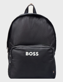 BOSS: Чёрный рюкзак 