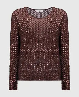 Twinset: Коричневая блуза 