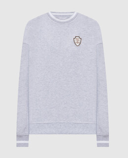 Brunello Cucinelli: Серый свитшот 