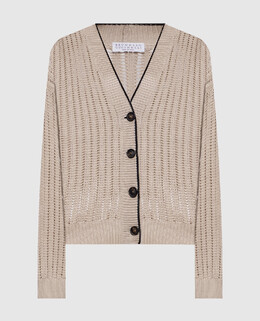 Brunello Cucinelli: Бежевый кардиган 