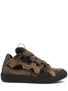 LANVIN: Чёрные кроссовки  Curb