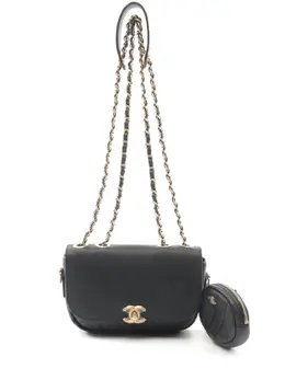 CHANEL Pre-Owned: Чёрная сумка 