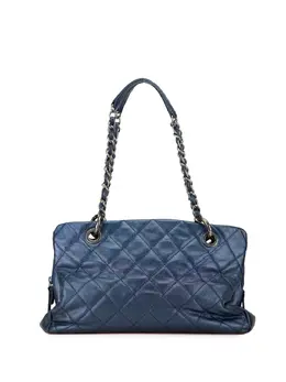 CHANEL Pre-Owned: Голубая сумка-шоппер 