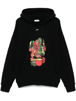 Off-White: Чёрная толстовка 