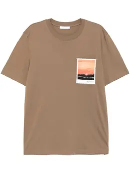Helmut Lang: Коричневая футболка 