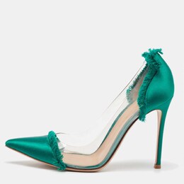 Gianvito Rossi: Зелёные туфли  Plexi