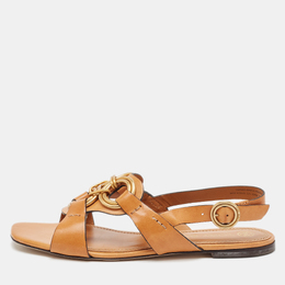 Tory Burch: Коричневые сандалии 