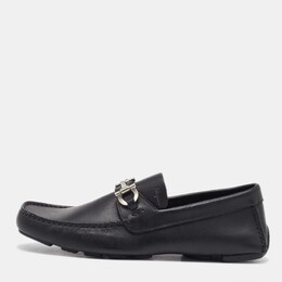 Salvatore Ferragamo: Чёрные мокасины  Gancini