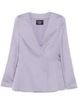 Emporio Armani: Фиолетовый жакет 