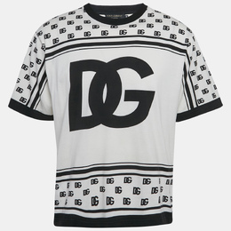 Dolce & Gabbana: Белая футболка  DG