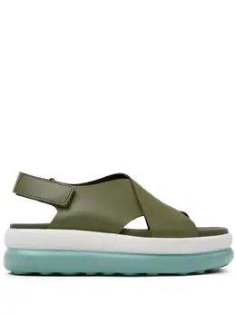 Camper: Зелёные сандалии  Pelotas