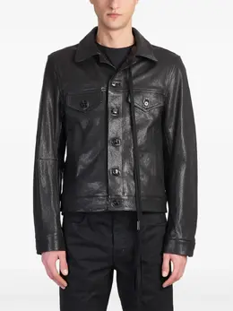 Ann Demeulemeester: Кожаная куртка 