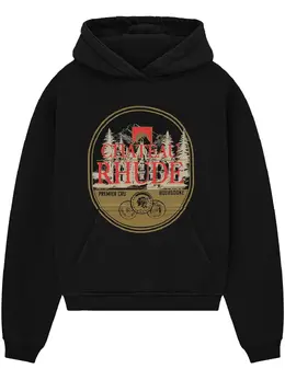 RHUDE: Чёрная толстовка 
