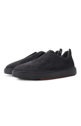 Santoni: Синие кеды  Cleanic