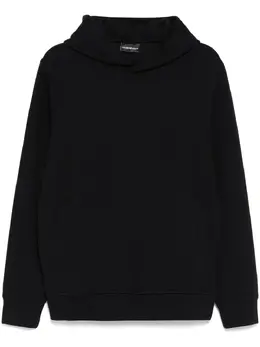 Emporio Armani: Чёрная толстовка 