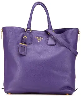 Prada Pre-Owned: Фиолетовая сумка-шоппер 