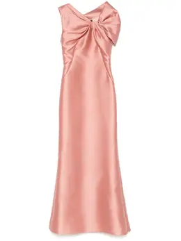 Alberta Ferretti: Атласное платье 