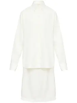 MM6 Maison Margiela: Рубашка миди 