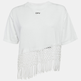 Off-White: Белая футболка 