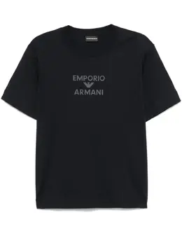 Emporio Armani: Голубая футболка 