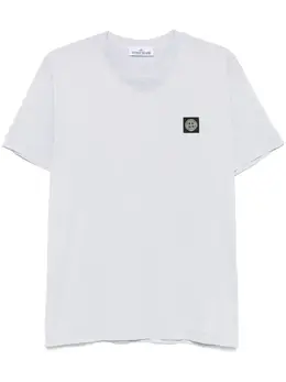Stone Island: Фиолетовая футболка 