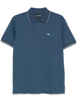 Emporio Armani: Поло с принтом 