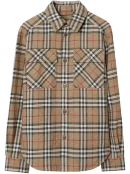 Burberry: Бежевая рубашка 