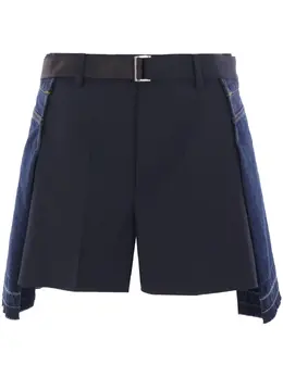 sacai: Синие шорты 