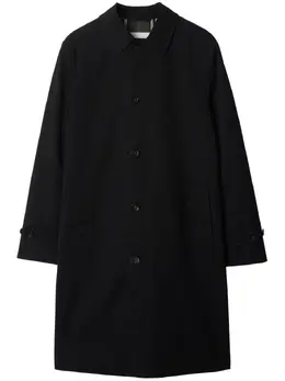 Burberry: Однобортное пальто 
