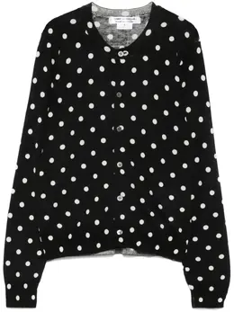 Comme Des Garçons Comme Des Garçons: Кардиган в горошек 