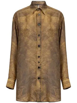 MM6 Maison Margiela: Бежевая рубашка 