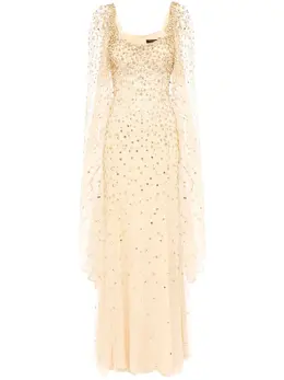 Jenny Packham: Бежевое платье 