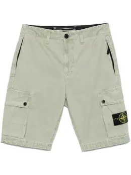 Stone Island: Зелёные шорты  Compass