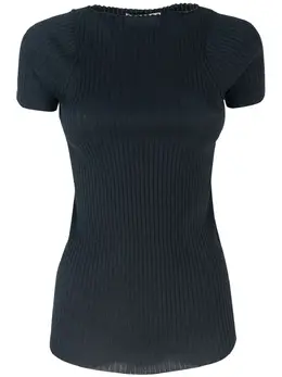 Sportmax: Чёрная футболка 