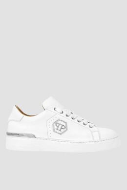 Philipp Plein: Белые кроссовки 
