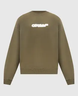 Off-White: Зелені світшоти 