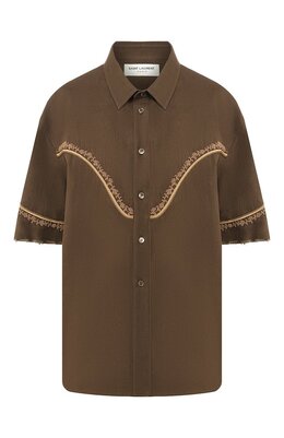 Saint Laurent: Хлопковая рубашка 