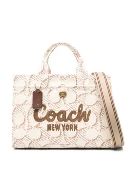 Coach: Светлая сумка-шоппер 