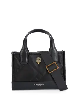 Kurt Geiger London: Чёрная сумка-шоппер 