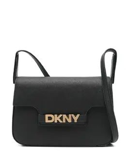 DKNY: Чёрная сумка через плечо 