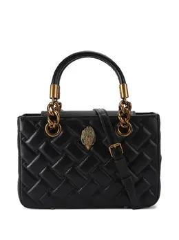 Kurt Geiger London: Чёрная сумка-шоппер 
