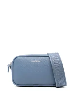 Emporio Armani: Голубая сумка через плечо 