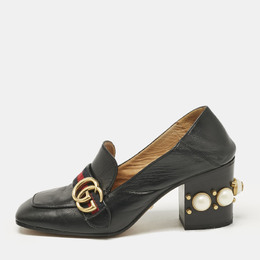 Gucci: Чёрные лоферы  GG
