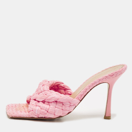 Bottega Veneta: Розовые сандалии  Stretch