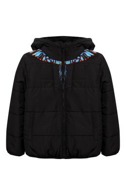 Marcelo Burlon Kids of Milan: Чёрная куртка 