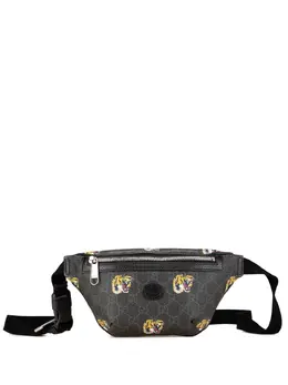 Gucci Pre-Owned: Чёрная поясная сумка 