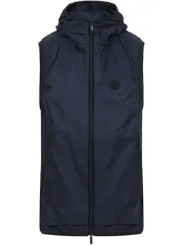 Moncler: Синий жилет 
