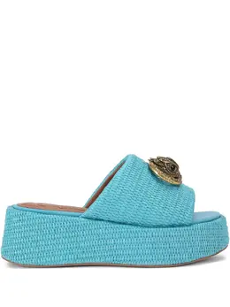 Kurt Geiger London: Голубые сандалии 