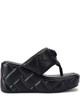 Kurt Geiger London: Чёрные сандалии 