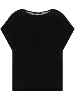 Balmain: Чёрная футболка 